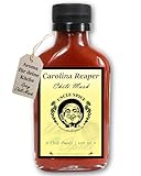 UNCLE SPICE® Carolina Reaper Chili Mash, 100ml Chili-Konzentrat im Glas, 82% schärfste Chili der Welt als fermentiertes Püree, Gewürzsauce zum Mischen - EXTREM SCHARF