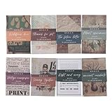 480 Stück Vintage-Scrapbooking-Papier, kreatives Retro-Dekorationspapier für DIY-Tagebuch, Scrapbooking, Notizbücher, Geschenkverpackungen