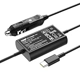 65W USB-C KFZ Ladegerät Netzteil Auto ladekabel für Dell HP Lenovo Asus Acer Samsung Google Chromebook MacBook USB C Laptop Autoladegerät 12V-24V Adapter