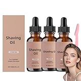 Hydrating Dermaplane Gesicht Rasierungsöl mit Dermaplaning Werkzeuge für Frauen & Männer, Feuchtigkeitsspendendes Rasierungsöl für Haarentfernung für empfindliche Haut (3)