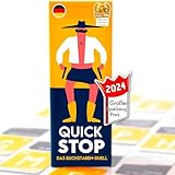 ATM Gaming Quickstop - Das Buchstaben-Duell - Kartenspiel für Jugendliche und Erwachsene - Schnell und Verrückt - 2 bis 7 Spieler - Kartenspiel ab 10 Jahren - Familienspiel
