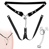 FLYSL Chastity Cage Flat Peniskäfig mit 3-Wege Keuschheitsgürtel,Schmetterling Keuschheitskäfig Herren,Sissy Gay Sex Sexspielzeug Keuschheitskäfig Herren Extrem,Sex Spielzeug für die Männer (S)
