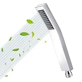 HydroLuxe Handbrause Hochdruck – Edelstahl 304 Duschkopf mit Selbstreinigenden Silikondüsen, Starker Wasserstrahl, Wassersparend & Einfache Montage für Badezimmer
