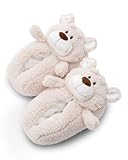 NICI Hausschuhe Bär Bendix Gr. 34-37 M I Plüsch Slipper Kinder rutschfest I Warme kuschelige Tierhausschuhe für Kinder & Erwachsene – 49490