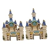 Happyyami 2 STK Aquarium Landschaftsbau Burg Aquarium-Unterwasser- Luft Vakuum Ornament Aquarium-Dekoration Garnelenhöhle Halter Abs Versteck Aquarienschloss Aquarienfilter Anlage Harz