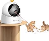 Katzenspielzeug, Interaktives Katzenspielzeug Elektrisch mit Magnetische 360°-Basis, Echt Zufällige Trajektorie, 3 Geschwindigkeitsstufen, Wiederaufladbare Katzen Spielzeug für Katzen/Kätzchen/Hunde