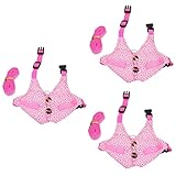POPETPOP 3 Sets Welpen Geschirr Zubehör Wandern Kleid Gepolstert Einzigartig Haustier Haustiere Guinea Stilvolle Schnalle Druck Mesh Brustgeschirr Fotografie Gurt