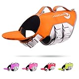 ThinkPet Hund Schwimmweste Einstellbare Rettungsweste Reflektierende Lifesaver mit Auftrieb