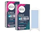 Veet Expert Kaltwachsstreifen 2er Pack Körper & Beine - Wachsstreifen zur Haarentfernung für alle Hauttypen inkl. sensibler Haut - 2 x 40 Doppelstreifen = 80 Streifen