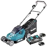 Makita DLM382PM2 Akku-Rasenmäher 2x18 V / 4,0 Ah, 2 Akkus + Doppelladegerät