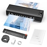 Nigecue Laminiergerät A3, 6 in 1 Laminiermaschine mit 30 Stück A3 A4 A5 A6 Laminierfolien, 60 Sek. Schnelles Aufwärmen, Laminator mit Papierschneider, Eckrunde, Locher für Heimgebrauch Büro Schule