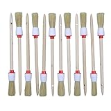 ROTIX-93021 12 Stück Ringpinsel Ø 20 mm Größe 2 Rundpinsel Lackierpinsel helle Borste