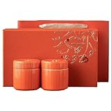 Generische Kaffeedose, Seladon, Vorratsdose für losen Tee, kleine versiegelte Dose, Küchenbehälter, Vorratsdose, chinesisches Teeset, Doppeldose, Geschenkbox-Set, Teedose