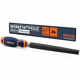 Presch Werkstattfeile Halbrund 200mm - Hochwertige Halbrundfeile mit Kreuzieb H2 zum feilen von Rundungen und Geraden in Metall, Holz oder Kunststoff - Hochwertige Metallfeile