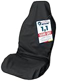 LIONSTRONG® Autositzschoner Vordersitz universell kompatibel [WASSERDICHT] - Autositzbezüge Vordersitze - Sitzschoner Sitzbezüge Auto - Autositz Sitzschutz - Werkstattschoner - Polyester