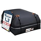Upgrade4cars Auto Dachbox mit Träger Set | Dachgepäckträger 566 Liter ohne Reling Inkl. Zubehör | Dachkoffer Universal 130 x 110 x 40 cm | Autozubehör Geschenke für Frauen Männer