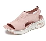 Skechers Arch Fit – City Catch Damen-Strick Sandale, Blush Knit, 38 EU