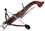 Pistolenarmbrust Holzarmbrust 1423 Jahre 53 cm AG23.01 Mittelalterliche Armbrust für historische Rekonstruktion für einen Sammler oder als Geschenk Feuert Nicht.