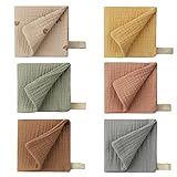 SUMMITDRAGON Musselin Spucktücher Spucktücher Für Babys (Mädchen/Jungen) Baby Kleidung Spucktücher Für Babys Baby Spucktücher 5-teilig