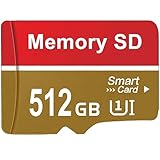 Ziemiaf SD Karte 512GB Wasserdicht SD Card Hohe Geschwindigkeit Memory Card Mini Speicherkarte Portable TF Karte verwendet für Auto-Audio/Kamera/Monitor