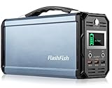FLASHFISH Tragbarer Powerstation 300W,222Wh Stromgenerator Akku mit DC AC USB,60000mAh Notstromaggregat Powerbank mit Steckdose für Reisen,Camping und Notfälle