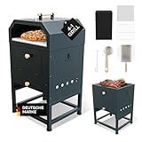 BALHEKA Pizzaofen Outdoor 4-in-1 | Pizza, Grill & Feuerstelle | Gartenofen mit Zubehör – ideal für Terrasse & Camping