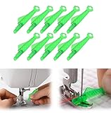 Bipl 10 Stück Nadeleinfädler, Einfädler für Nähmaschinen, Kunststoff Nähnadeln Einfädler, Einfädelhilfe für Nähnadeln, Automatischer Einfädler Nadel Threading Tool für Handnähen, Nähmaschinen Zubehör