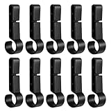 Quorvex Helmet Headlamp Clips - 10er Set Helmleuchten Sicherheits Haken,Helm Zubehör Befestigung,Ölfeld