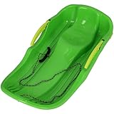 KOTARBAU® Bob Schlitten mit Bremse - 79 x 38 x 16 cm - Schlitten Plastik - Kinderbob - Kunststoffschlitten - Schneeschlitten - Schneebob - Robust & Ergonomisch - Grün