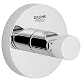 GROHE Essentials, Bademantelhaken mit verdeckter Befestigung (langlebige und pflegeleichte Oberfläche, einfache Montage), chrom, 40364001