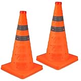 BELLIFFY 2St Straßenkegel Zapfen Verkehr Traffic Cone warnkegel wegfahrsperre Straßenhütchen Straßenabsperrung Mehrzweck-Sicherheitskegel Spielkegel im Freien Leitkegel Zeichen pp