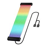 Argb Rgb Led Strip, 24-Pin Neon Cable with 108 Beads, 8.86×2.05×0.43inch Psu and Graphics Card, Led Strips for Computers, Monitors, Desks, Game Rooms, Office, and Tech Hobbyists