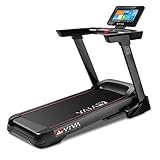 AsVIVA T18 Profi Laufband | Hochwertiger Heimtrainer mit integriertem Lautsprecher | Steigung bis 15% | Android-Computer | Max. Gewichtsbelastung 150 kg | Designed in Germany