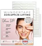 WUNDERTAPE Schlupflider Stripes unsichtbar Schlupflid-Tape Streifen zum Augenlid-Lifting ohne OP! (wasserfest, 24h Halt, double eyelid tapes) Augenlid-Tape (M + L + XL)
