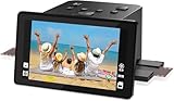 Film- und Diascanner, konvertiert mühelos Farb- und Schwarzweiß-Negative und Dias 35 mm, 126, 110 Filme in digitale Fotos – genießen Sie einen 5-Zoll-LCD-Bildschirm, benutzerfreundliche, einfach zu