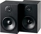 McGrey BSS-265 BK 6,5' HiFi Regallautsprecher - 1 Paar Boxen - 40Watt (RMS) - 2-Wege-System - auch für Wandmontage - schwarz