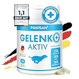 PAWSAN® Gelenktabletten Hund - Grünlippmuschel Hund - HOCHDOSIERT - Gelenktabletten für Hunde mit Teufelskralle Hund, MSM Hund & Kollagen Hund - Gelenk- & Knochenschutz für Hunde