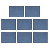PATIKIL Aufbügelflicken 9,8'x7,9', 8er Pack Stoffreparaturflicken zum Aufbügeln für Kleidung Hosen Taschen Lochreparatur Dekorationsset, Himmelblau