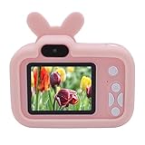 Kleine Digitalkamera, Sechs Filtereffekte, Kleine Digitale Musikkamera, Blaulichtblockierender Bildschirm für Lebenslange Aufnahmen (Rosa)