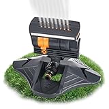 YHNDECO 16 Düsen Rasensprenger zur Gartenbewässerung, 4 Modi Automatisches Schwingen Viereckregner zur Bewässerung, Sprinkler für Rasen und Flächen, Bewässerungssystem, Regner für Garten