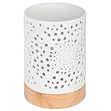 ONVAYA® Duftlampe | Elektrisch | Farbe: Creme weiß | Aroma Diffuser | Aromalampe | Duftstövchen | Modernes Duftlicht (Janine)