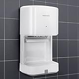 Modundry Automatischer Elektrischer Händetrockner Hochgeschwindigkeits mit Ablaufschale für Gewerbliche und Heimgebrauch (Weiß)