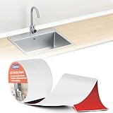 Weichsockelleiste Selbstklebend Flexibel – 5m Roll Up, Einfach Zu Montieren Ohne Bohren, Perfekt Für Küchenarbeitsplatten, Badezimmer, Wohnzimmer, Weiß, Langlebig