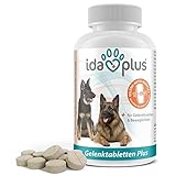 Ida Plus Gelenktabletten Plus - Gelenktabletten für Hunde - Mit Tierärzten entwickelt - Grünlippmuschel, MSM, Omega-3 & Teufelskralle unterstützen Hunde-Gelenke - Hohe Akzeptanz beim Hund - 120 Stück