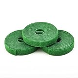 ARMYJY 15 Stück Krawattenband Pflanzenbinder Klettverschluss Gartenstützen Bambusrohr Wrap Unterstützung für Kabelbinder Kopfhörer Leitung, USB-Kabel, Computerleitung