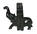 The Friendly Trading Co Buchstützen Elefantenstein, afrikanische Stein-Buchstützen, Skupturen, 15,2 cm, Fair Trade Afrika