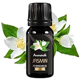 Aromaholik Jasminöl BIO 100% naturrein – Ätherische Öle für Diffuser & Aroma Diffuser – Zertifiziertes ätherisches Öl aus Indien – Jasmine Essential Oils 10ml für Sauna & Massage