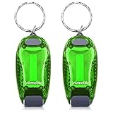kwmobile 2er Set LED Sicherheitslicht - Blinklicht Licht Clip - Joggen mit Batterien Klett Armband - mehr Sichtbarkeit bei Dunkelheit - COB Upgrade