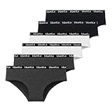 Libella Unterhosen Damen Baumwolle,6er Pack Damen Slips Mehrpack Baumwoll Unterwäsche Bequeme Pantys Damen 3411 A M