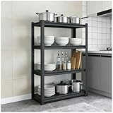 Generisch Schwerlastregal Metallregal Steckregal Lagerregal Werkstattregal Kellerregal Garagenregal Küchenregal Standregal Stahlregal,Schwarz,47x39x12''
